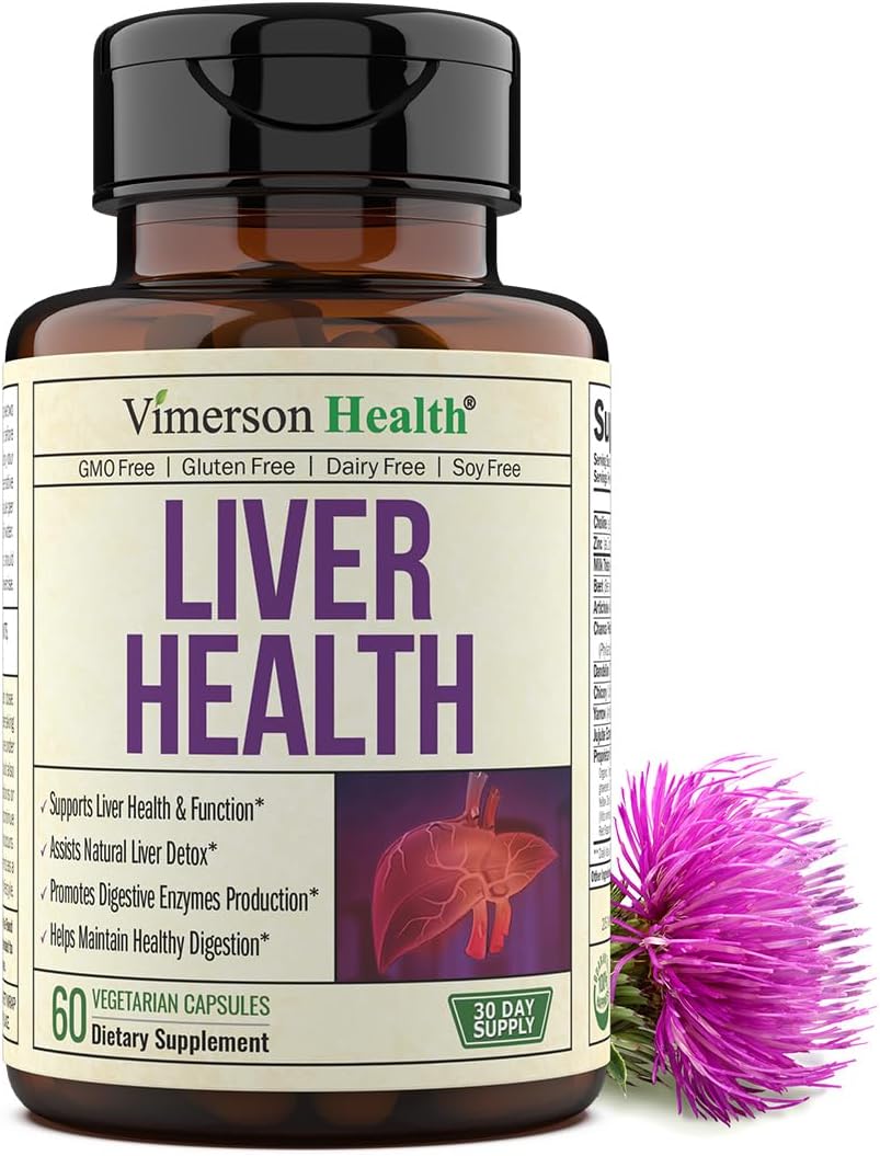 Liver Cleanse Detox & Repair – Artichoke Extract Liver Health Formula for Liver Detox & Liver Cleanse – Liver Support Supplement with Milk Thistle, Turmeric, Ginger, Dandelion, Zinc and more. 60 pills